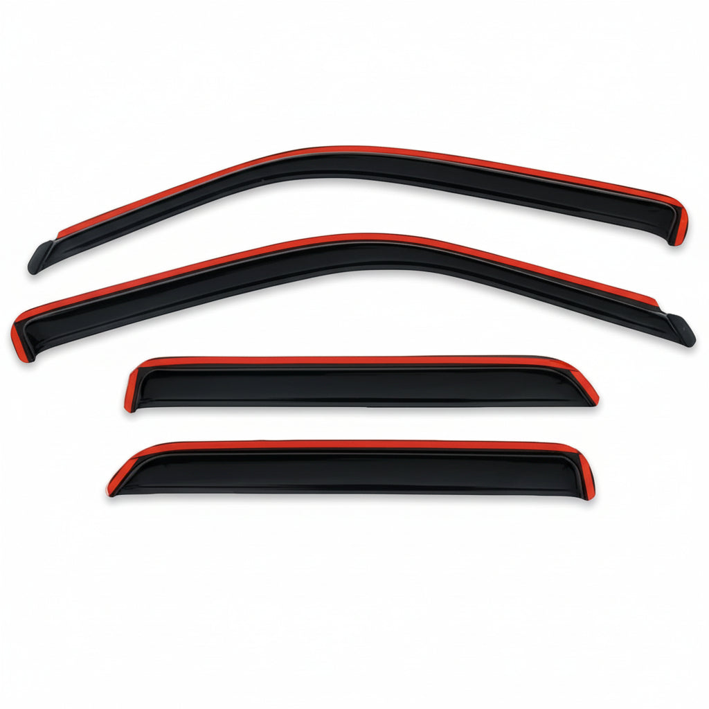 AVS In-Channel Vent Visors 194727 | F-250 F-350 F-450 2017-25 | 4pc | Smoke