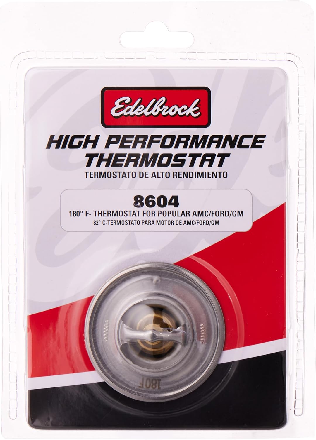 Edelbrock 8604 High Flow Thermostat 180°F 53mm – Made in USA