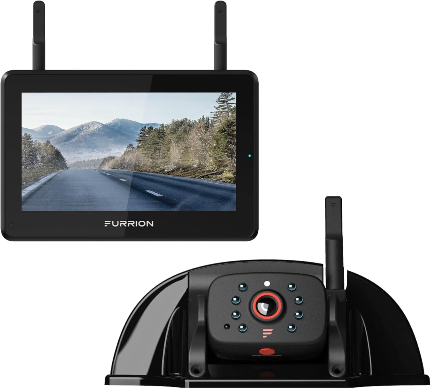 Furrion Vision S+ RV Backup Camera System 5" Monitor Sharkfin FOS5HTASF