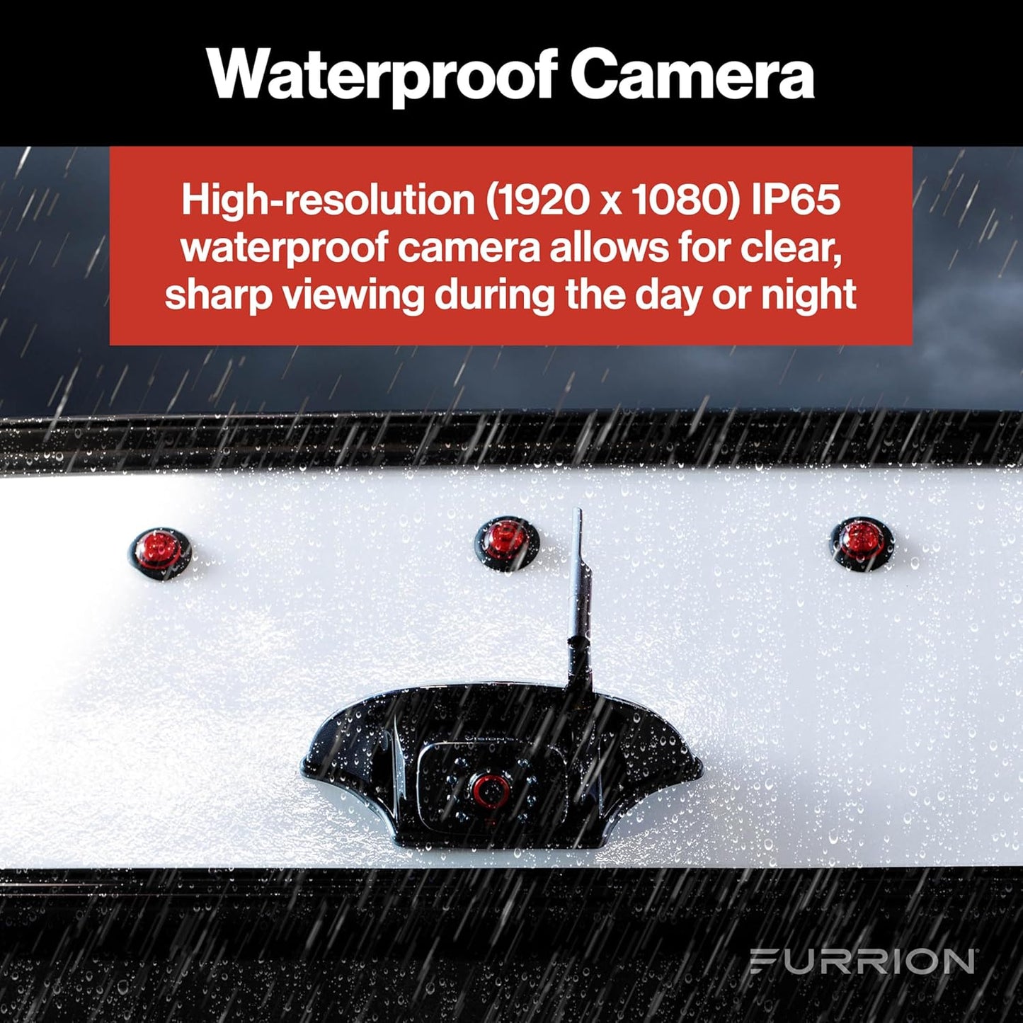 Furrion Vision S+ RV Backup Camera System 5" Monitor Sharkfin FOS5HTASF