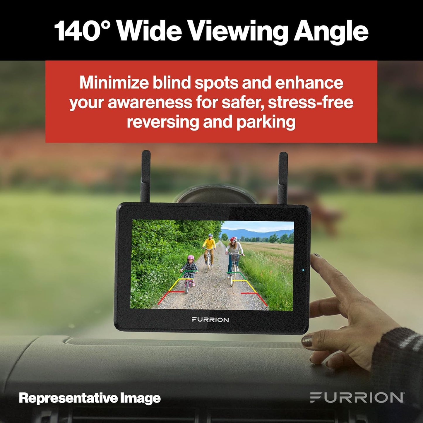 Furrion Vision S+ Sharkfin RV Backup Camera 1080p Wireless FCNFDTASF