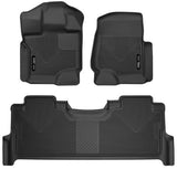 Husky Liners XC Floor Mats 53388 | Super Duty Crew | Front & 2nd Row Set
