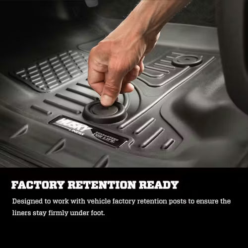 Husky WeatherBeater Floor Liners 2024-2026 Toyota Tacoma Front | 13921
