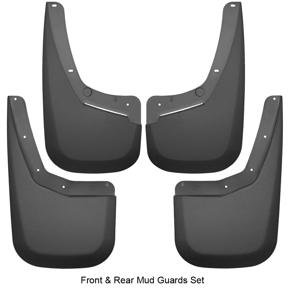Husky Front & Rear Mud Guards 56886 | Silverado 2014-19 | Complete Set | Lifetime
