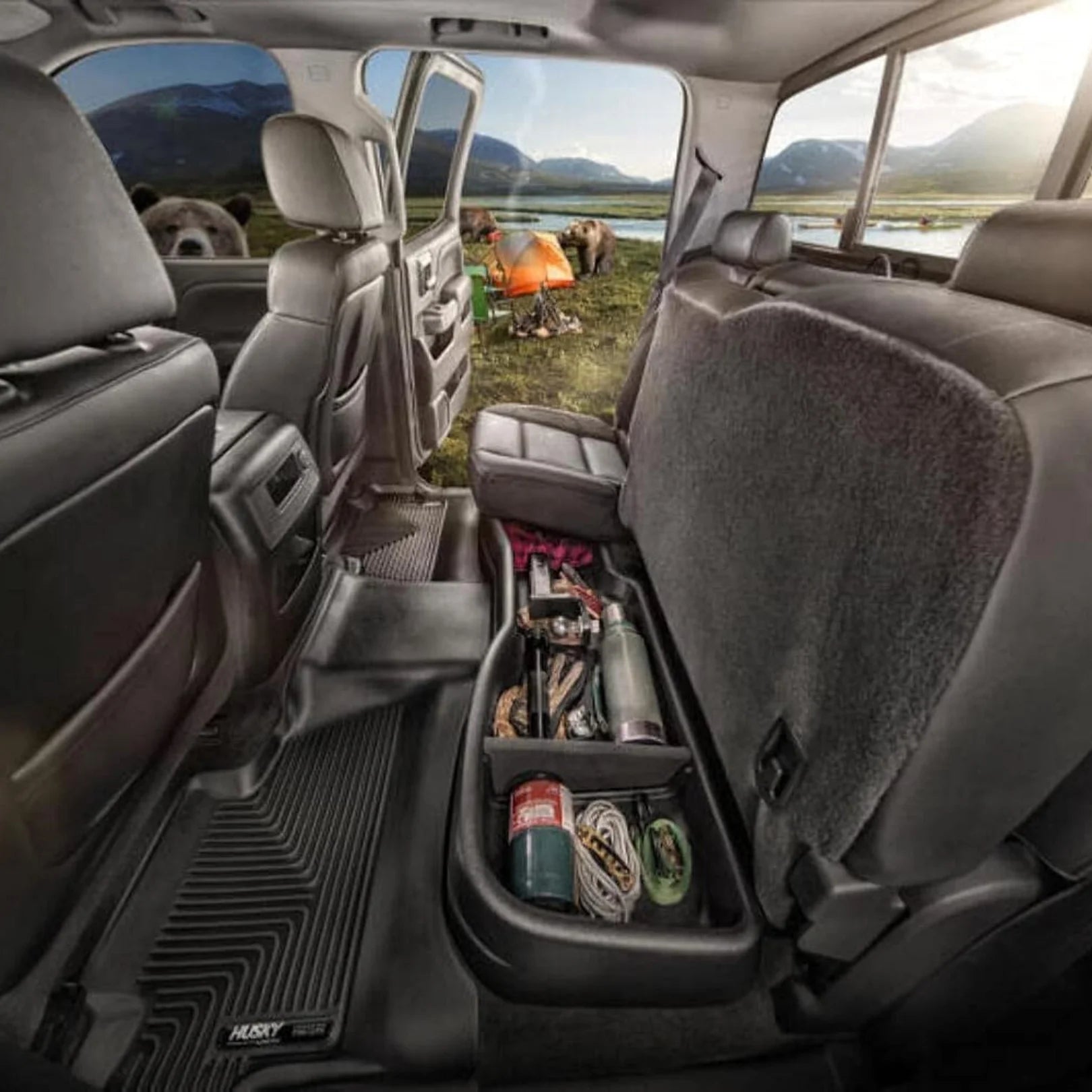 Husky Liners Under Seat Storage Box F-150 F-250 F-350 2015-2024 | 09281