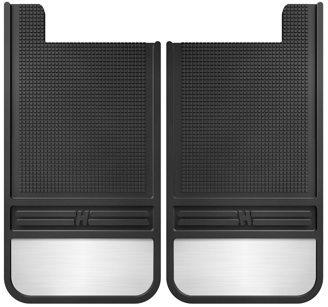 Husky MudDog Rear Mud Flaps 55101 | Universal 12" Wide | Drill-Free | Lifetime