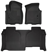 Husky WeatherBeater Floor Liners 94031 | Silverado Sierra 2019-26 | Front+Rear