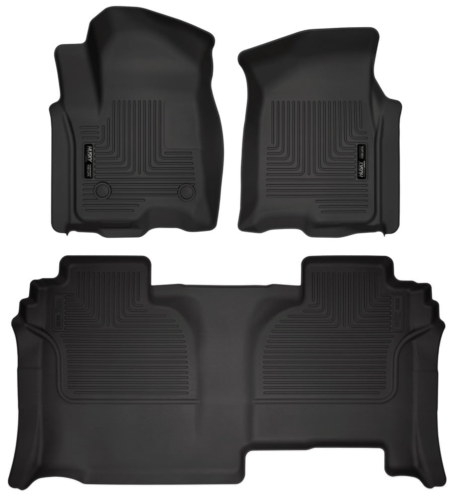 Husky WeatherBeater Floor Liners 94031 | Silverado Sierra 2019-26 | Front+Rear