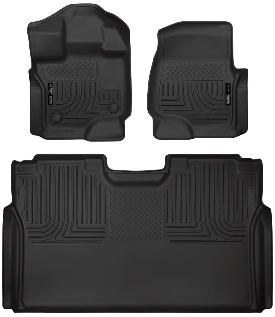 Husky WeatherBeater Floor Liners 94041 | F-150 Lightning 2015-24 | Front+Rear