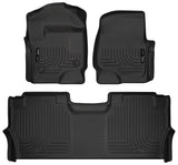 Husky WeatherBeater Floor Liners 94061 | F-250 F-350 F-450 2017-24 | Front+Rear