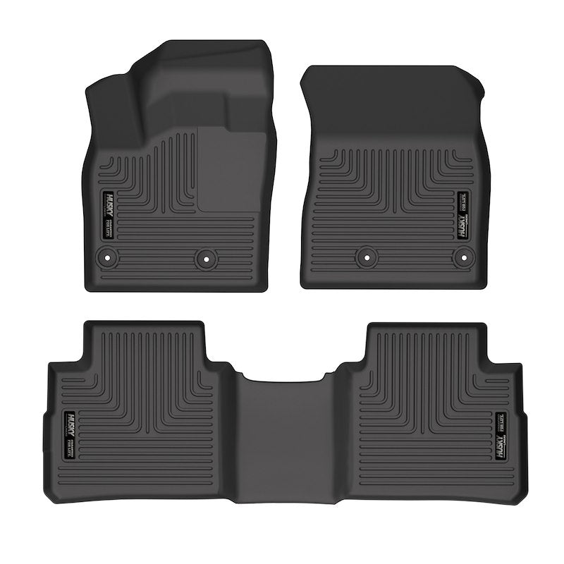 Husky Liners 95081 Weatherbeater Floor Mats – 2021-2026 Nissan Rogue, 3-pc Black