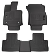 Husky Liners 95501 Weatherbeater Floor Mats – 2019-2025 Toyota RAV4, 3-pc Black