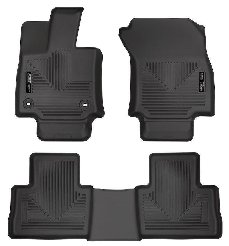Husky Liners 95501 Weatherbeater Floor Mats – 2019-2025 Toyota RAV4, 3-pc Black
