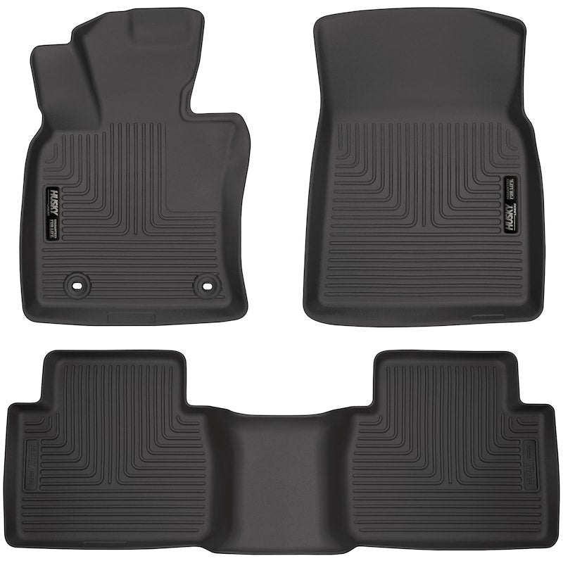 Husky Liners 95731 Weatherbeater Floor Mats – 2018-2024 Toyota Camry FWD, 3-pc Black
