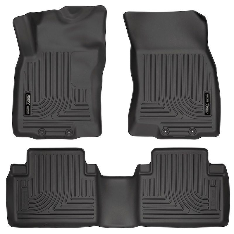Husky Liners 98671 Weatherbeater Floor Mats – Nissan Rogue 2014-2020 & X-Trail, 3-pc