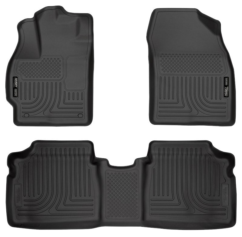 Husky Liners 98921 Weatherbeater Floor Mats – 2010-2014 Toyota Prius, 3-pc Black