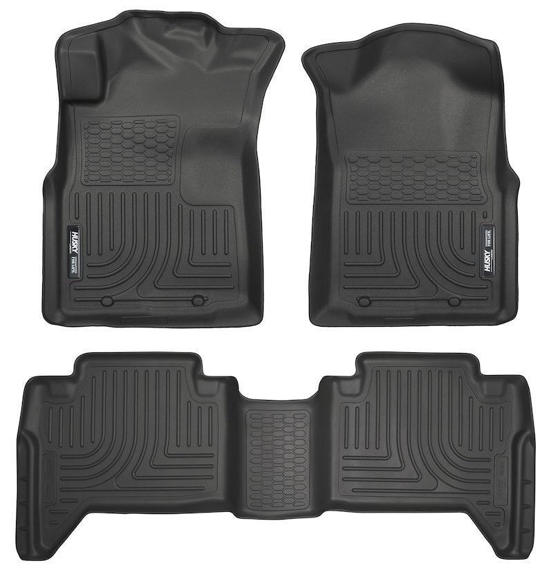 Husky Liners 98951 Weatherbeater Floor Mats – Tacoma Double Cab 2005-2015, 3-pc