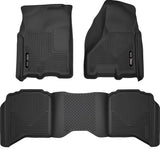 Husky Liners 99001 Weatherbeater Floor Mats – Ram 1500/2500/3500 Crew Cab, 3-pc Black