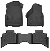 Husky Liners 99011 Weatherbeater Floor Mats – Ram 1500 Quad Cab 2009-2022, 3-pc Black