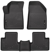 Husky Liners 99091 Weatherbeater Floor Mats – 2015-2023 Jeep Cherokee, 3-pc Black