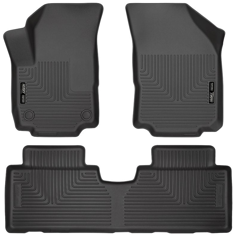 Husky Liners 99131 Weatherbeater Floor Mats – 2018-2024 Chevrolet Equinox, 3-pc Black