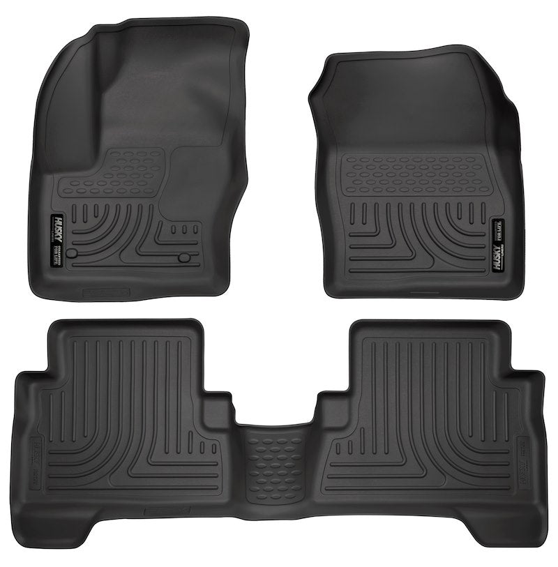 Husky Liners 99741 Weatherbeater Floor Mats – Ford Escape & C-Max 2013-2019, 3-pc