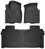 Husky Liners 94021 Weatherbeater Floor Mats – Silverado & Sierra 1500/2500/3500 Crew Cab