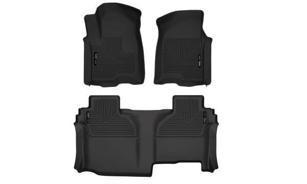 Husky Liners X-act Floor Mats 53648 | Silverado Sierra | Front & 2nd Row Set