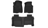 Husky Liners X-act Floor Mats 53648 | Silverado Sierra | Front & 2nd Row Set