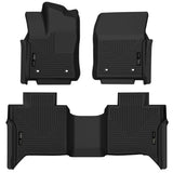 Husky Liners X-act Floor Mats 53798 | Tundra 2022-2025 | Front & 2nd Row Set